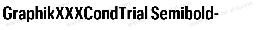 GraphikXXXCondTrial Semibold字体转换